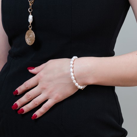 Браслет Perle LB5093 BW/RG Fiore Luna