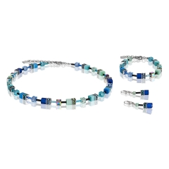 Серьги Blue-Green 2838/20-0705 Coeur de Lion