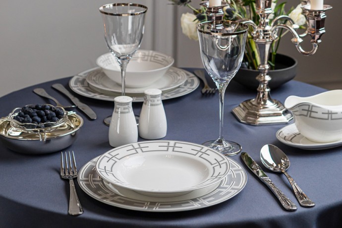 Набор бокалов для вина Сабина платина, 0,3 л. 6 шт. Same