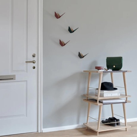 Крючок Butterflies, средний, жемчужно белый, 11.3x22.6x13.2 см. Umage