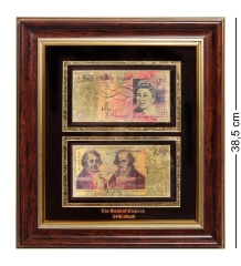 HB-011 Панно "Банкноты 50 GBP (фунт стерлингов) Англия - 2/size"