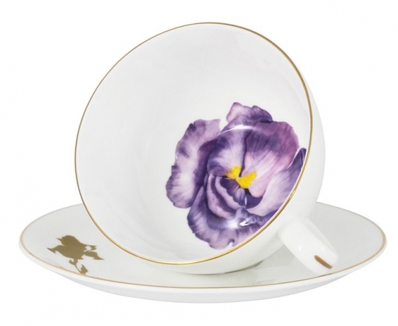 Чашка с блюдцем Iris, 250 мл. Emily