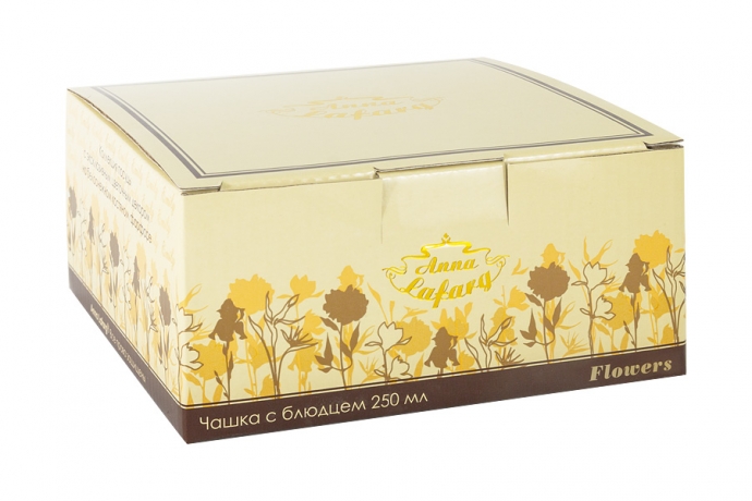 Чашка с блюдцем Iris, 250 мл. Emily