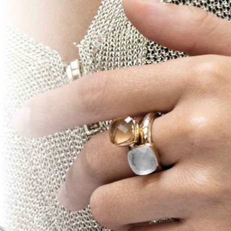 Кольцо Firenze arctic blue opal 17.2 мм