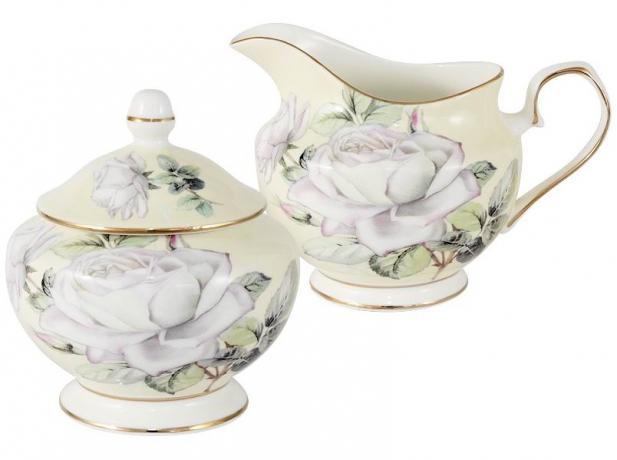 Набор для сахара и сливок "Белые розы" Colombo