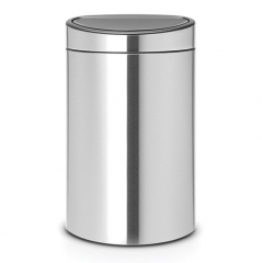 Двухсекционный мусорный бак Touch Bin New (10/23 л), Стальной матовый (FPP) Brabantia