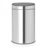 Двухсекционный мусорный бак Touch Bin New (10/23 л), Стальной матовый (FPP) Brabantia