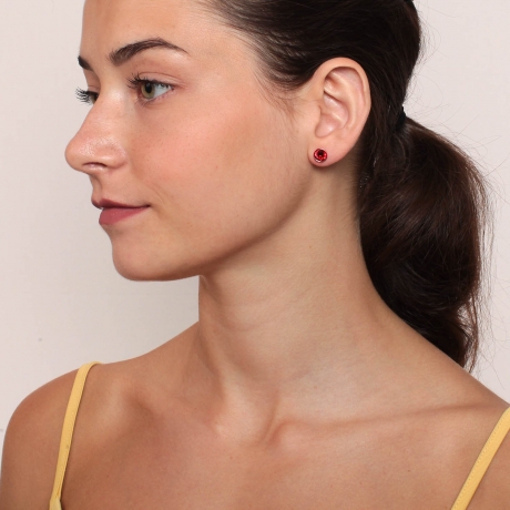 Пусеты Light Rose SWE298 LR RG Fiore Luna