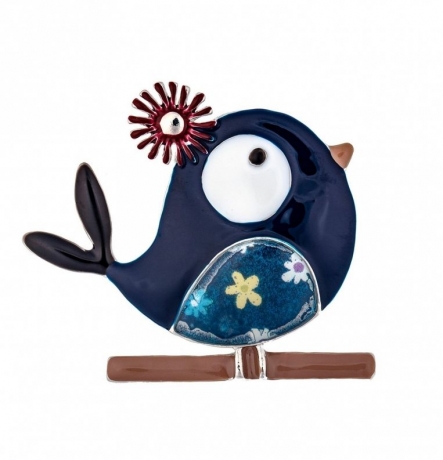 Брошь Птичка XZ0079.23 BL/S Shadore