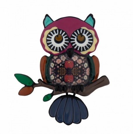 Брошь Сова XZ2002.27 M/BW Shadore