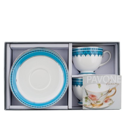 JK-189 Чайный набор на 2 перс. "Византия" (Band-E-Rumi Pavone)