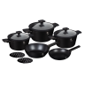 Набор посуды 10 предметов, черный, black/rose gold Berlinger Haus
