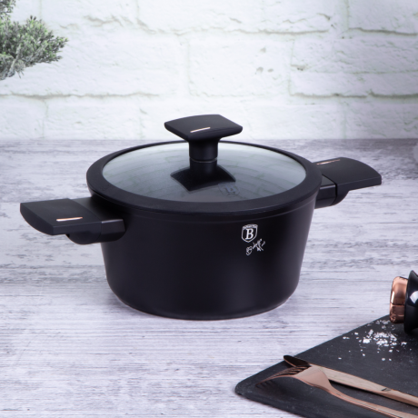 Набор посуды 10 предметов, черный, black/rose gold Berlinger Haus