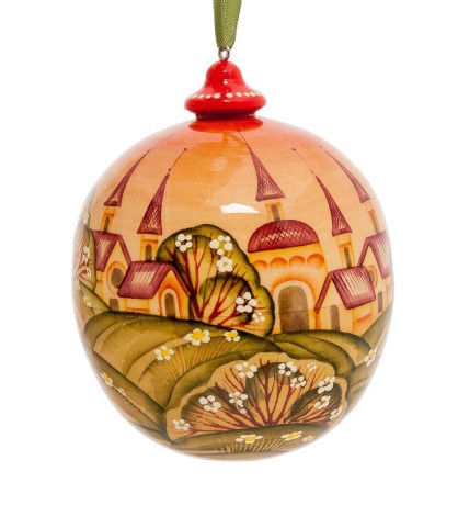 РД- 10/ 6 Елочная игрушка "Лето" художественная роспись