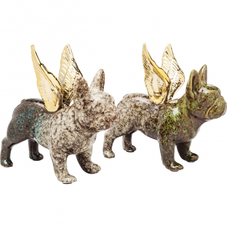 Статуэтка Angel Dog, в ассортименте 11х22х22, Фарфор, Мультиколор