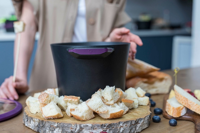 Кастрюля, 20 см. 2,5 л. фиолетовая индукционная Squality