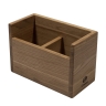 Органайзер для кухонных принадлежностей дубовый с 2-мя отделениями, 22х11х15 см. Uneca