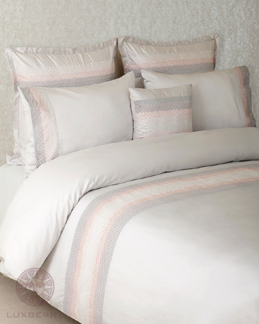 Наволочка с запахом "CALIPSO" BOVI 42х42 см. сатин, серый жемчуг