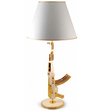 Лампа автомат, 50х108 см. PISTOLETTO (без абажура), керамика, swarovski