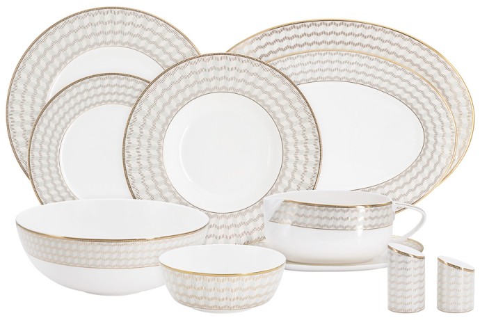 Обеденный сервиз Алькасар, 6 персон, 27 предметов Emily