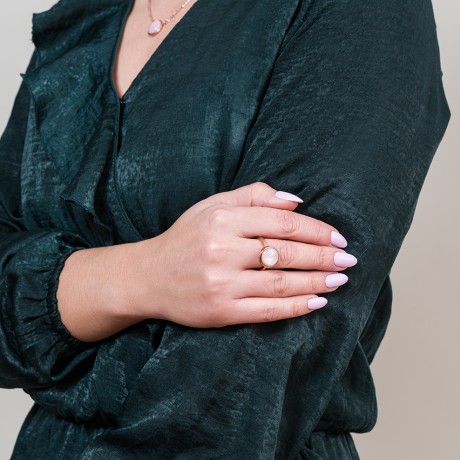 Кольцо Сфера SHELL ROSE KR02913-3/8 R/RG Fiore Luna