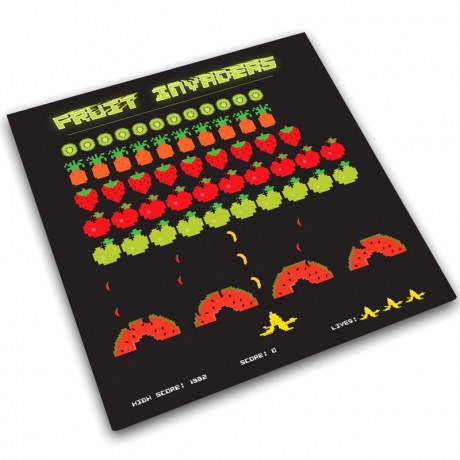 Доска для готовки и защиты рабочей поверхности Fruit invaders