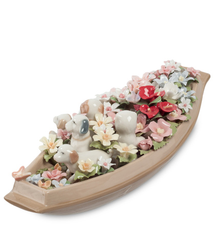 CMS-33/61 Композиция "Щенки в цветочной лодке" (Pavone)