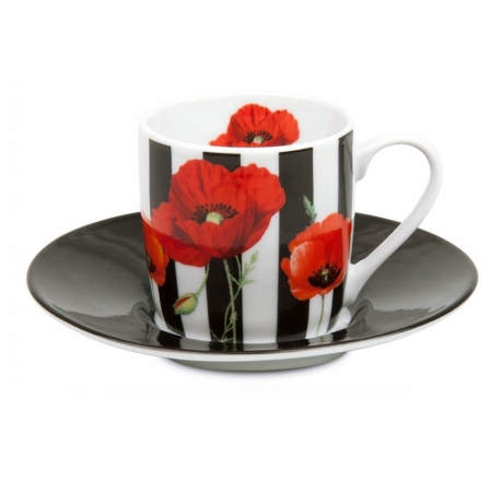 Кофейная пара эспрессо "Madame Petite - полосы" Koenitz