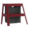 Табурет-лестница, Step it up, красный, 48.5x55.5x38.2 см. Umage