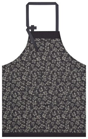 Фартук, 89% хлопок/11% лен, коричневый, SLOW LIFE MINI Le Jacquard Francais