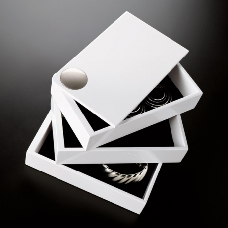 Шкатулка Spindle, белая, Umbra