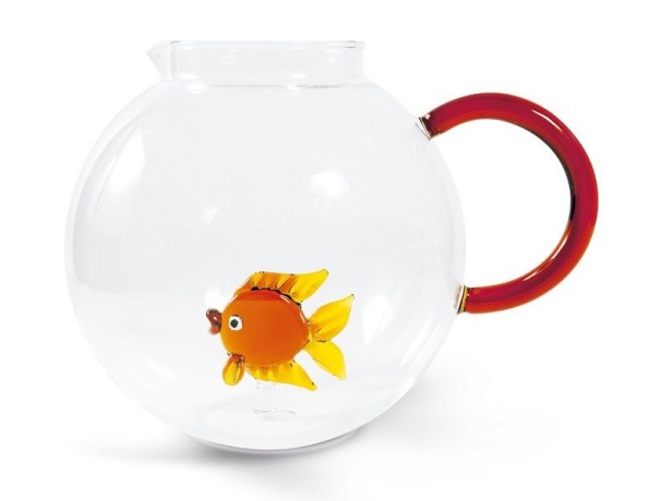 Кувшин, 1,7 л, стекло Б, с красной ручкой, Рыбка, Monterey WD Lifestyle