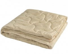 Одеяло всесезонное "Австралийская шерсть", 140х205, в чехле из хлопка с рельефным жаккардовым рисунком, Natures