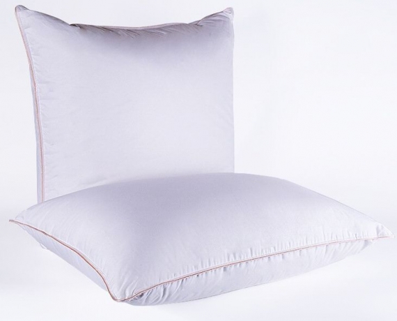 Подушка упругая из гусиного пуха с внутренним ядром "Миндальное сердечко", 50х68 см. Natures