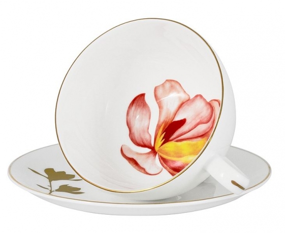 Чашка с блюдцем Magnolia, 250 мл. Emily