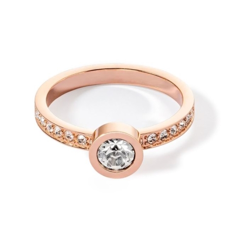 Кольцо Crystal-Rose gold 18.5 мм 0228/40-1822 58 Coeur de Lion