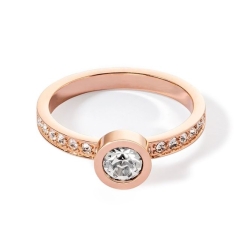 Кольцо Crystal-Rose gold 18.5 мм 0228/40-1822 58 Coeur de Lion