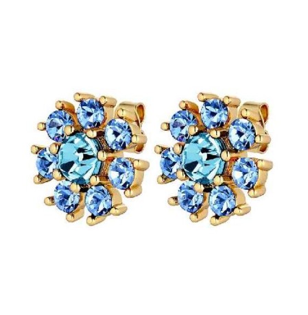 Серьги AUDE SG L.BLUE/AQUA Dyrberg Kern