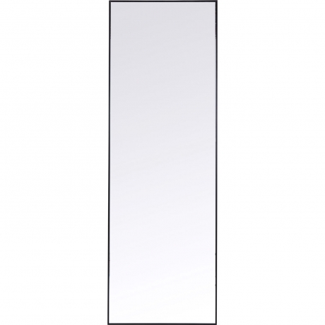 Зеркало Bella, коллекция "Белла" 30*130*3, Зеркальное стекло, Алюминий, МДФ, Черный