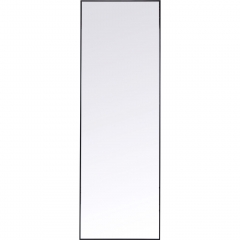 Зеркало Bella, коллекция "Белла" 30*130*3, Зеркальное стекло, Алюминий, МДФ, Черный