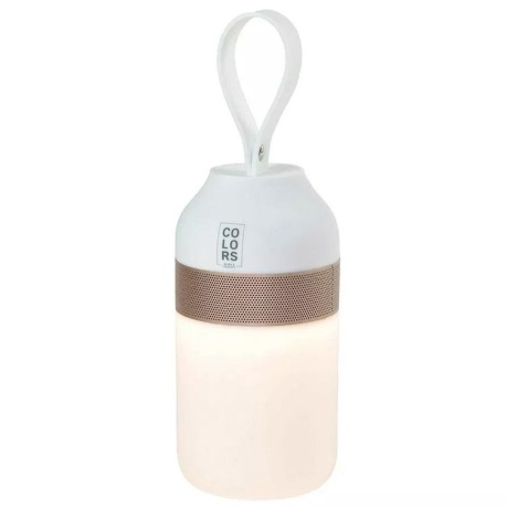 Колонка-светильник беспроводная Colors The Mini, белая, Halo Design