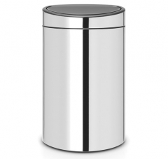 Мусорный бак Touch Bin New (40 л), Стальной полированный Brabantia