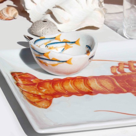 Салатник ACCIUGHE Ciotolina, 7 см. DIETA MEDITERRANEA - FISH Taitu