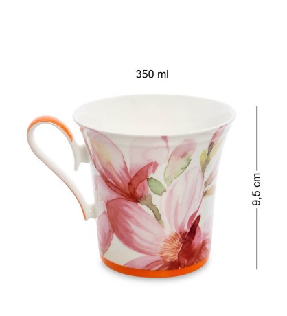 JK-154 Кружка "Магнолия" (Fioritura Magnolia Pavone)