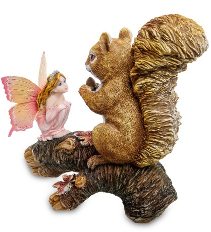 GA-94 Статуэтка "Маленькая фея с белкой"