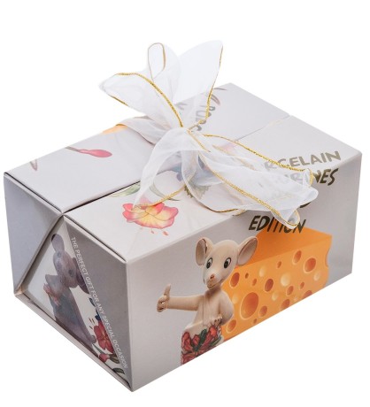 JP-121/ 7 Фигурка "Мышка с орехом" (Pavone)