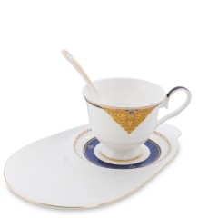 JK-198 Чайная пара "Золотой Палермо" (Gold Palermo Pavone)