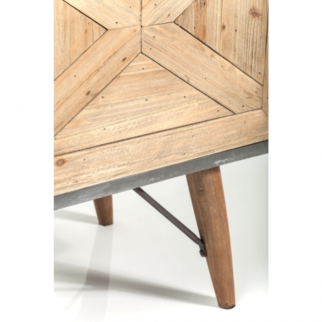 Тумба под ТВ X Factory, коллекция "Икс фэктори" 160*58*40, МДФ, Ель, Сталь, Коричневый