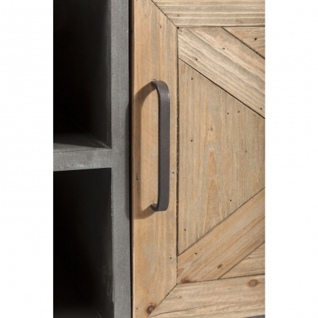 Тумба под ТВ X Factory, коллекция "Икс фэктори" 160*58*40, МДФ, Ель, Сталь, Коричневый