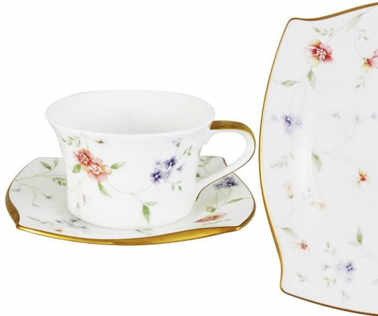 Чашка с блюдцем Весна Narumi, 0,33 л.